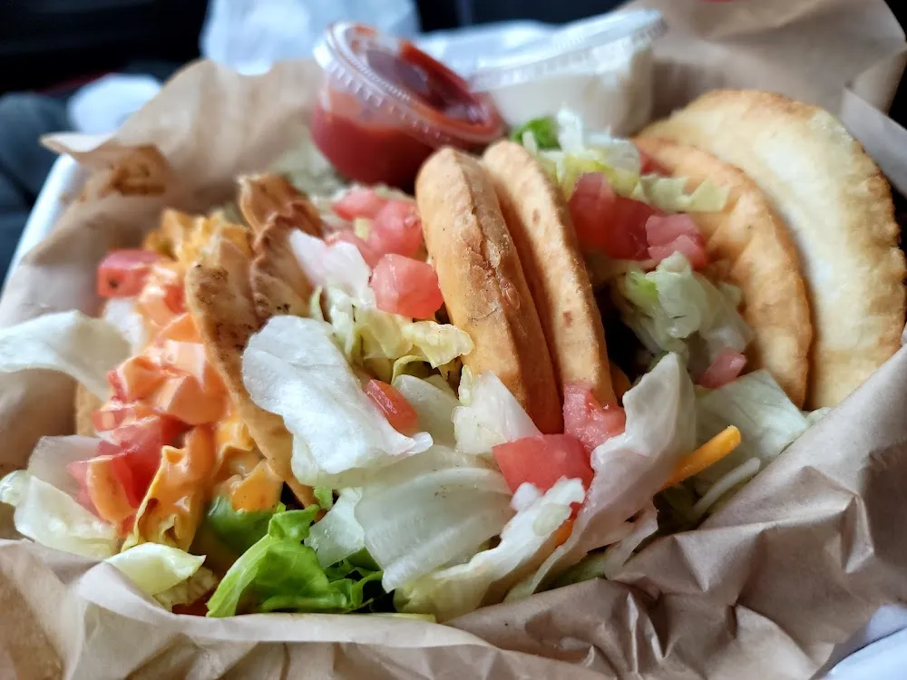 Fish Chicken Brisket Pulled Pork Tacos